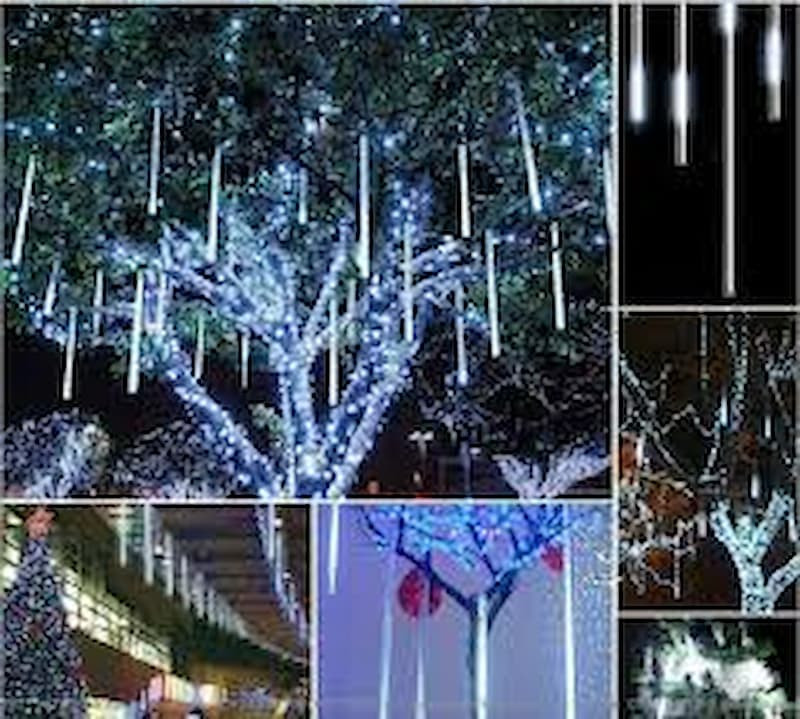 Đèn led sao băng trang trí cây xanh ngoài trời