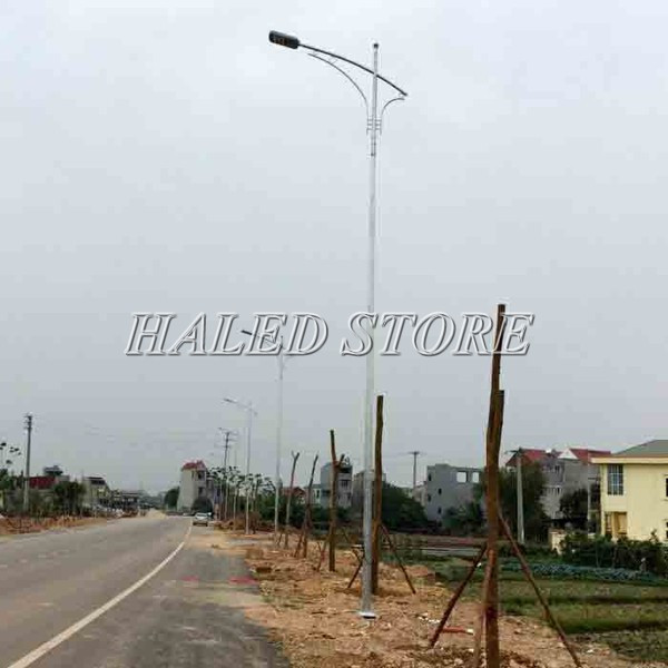 Ứng dụng của cột đèn cao áp côn tròn rời cần đơn 6m